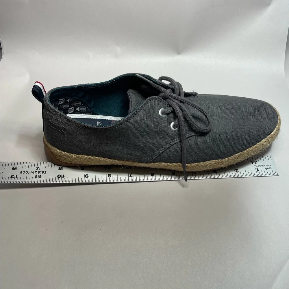 Ben Sherman grey canvas boat shoes men’s sz 8.5 (41.5 EU) *like new*